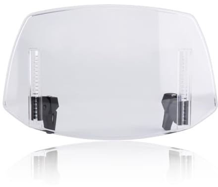 Motorfiets Windscherm Verlenging - Verstelbare Clip-on Spoiler en Deflector - Universele Pasvorm (Transparant)
