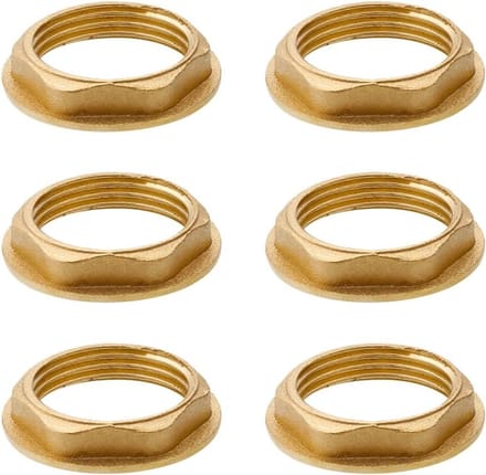 Zeskantige zekeringmoeren 3/8 inch flens messing, binnendraad, badkamer wastafelaccessoires