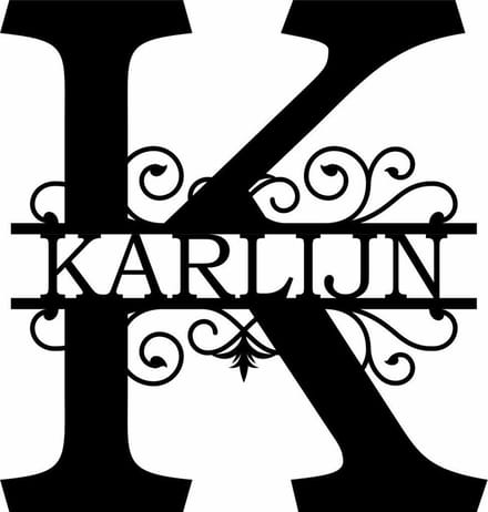 Wanddecoratie | Gepersonaliseerde letters A t/m Z - L (40cm)