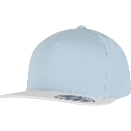 Flexfit - Classic 5 Panel Snapback Pet - Blauw/Wit