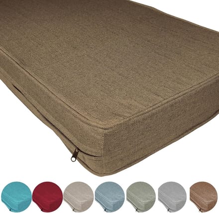 Linnen Bankkussen 50x140 cm met Ritssluiting Gemiddelde Hardheid
