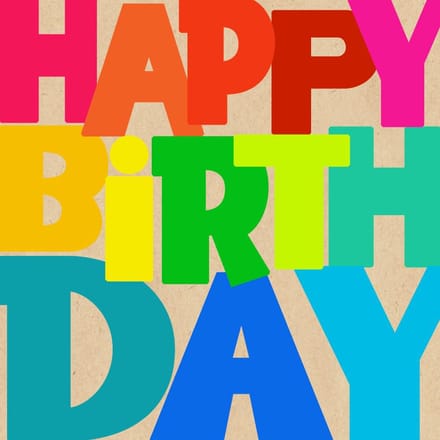 Servetten 33x33cm 20 stuks By Nature Birthday Letters