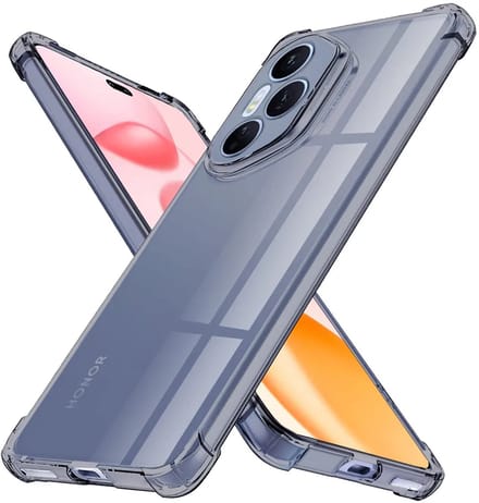 Hoesje geschikt voor HONOR 400 Pro - Techsuit Shockproof Silicone Back Cover - Zwart