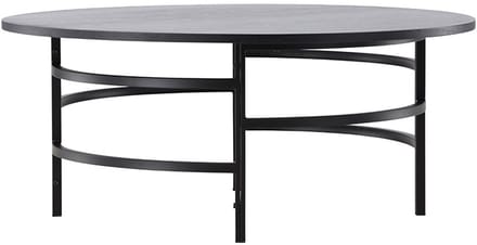 Copenhagen salontafel Ø100cm zwart.