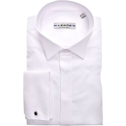 Ledûb Overhemd Smoking Modern Fit Wit / male