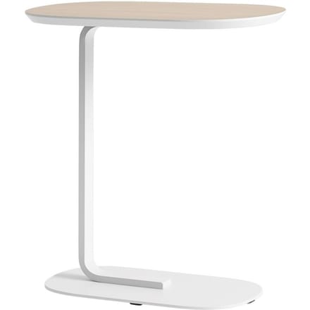 Muuto - Relate Side Tafel - eiken/wit - 60,5 cm
