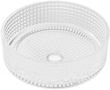 Mexen Lira glazen opbouw waskom 37 x 37 cm, transparant - 24053700