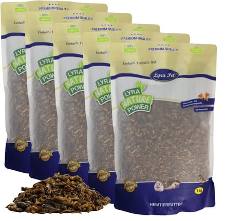 5 kg Lyra Pet® krekels gedroogd