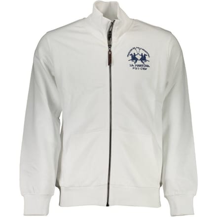 La Martina Witte Katoenen Heren Sweatshirt
