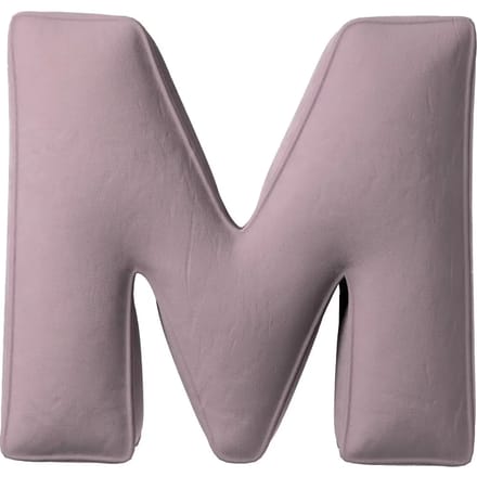Kussen letter m Yellow Tipi Posh Velvet