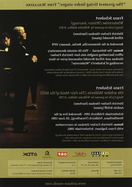 Muziek DVD - Klassieke Liederen - Muziek Beleving - Twee Liedcycli - 2 uur 36 min - Niet gespecificeerd