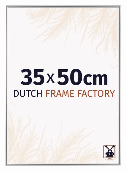Fotolijst 35x50 cm - Kunststof - Zilver Hoogglans - Easy