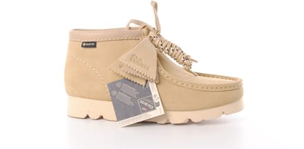 Clarks Originals Dames Wallabee Boot waterdicht beige suède