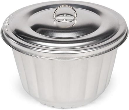 Waterbadvorm - Puddingvorm - Taarten Maken - Ovenbestendig - 2 Liter - Zilver