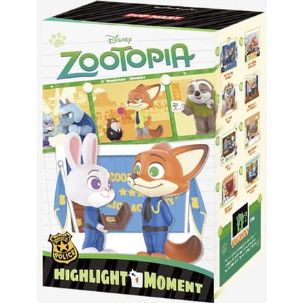 POP MART Zootopia Série Moment Clé Ensembles de Scènes Boîte Aveugle beige