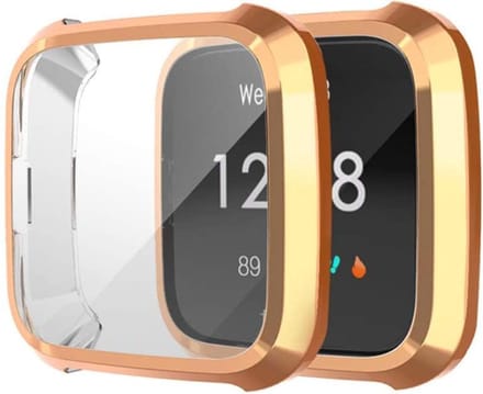 YPCd FitBit Versa Lite Siliconen Case - Rosé Goud