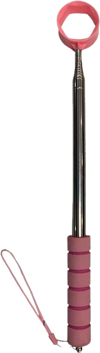 Nivard Golfbalhengel - Golfhengel - Uitschuifbaar - Ball Retriever - Golf Accessoires - Roze