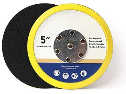 5" Backer Pads voor Auto Polijstmachines - Dual Action Polijsten Tool Hook & Loop 5/16 "24t