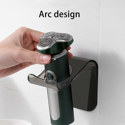 2 stuks Baardtrimmer Houder PC Opslag Punch Free Elektrische Baardtrimmer Rek voor Badkamer gray