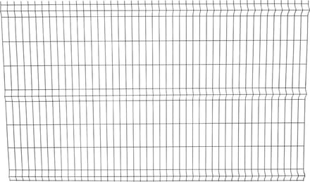 Enkelstaaf hekwerk zwart 150cm hoog 250cm breed.