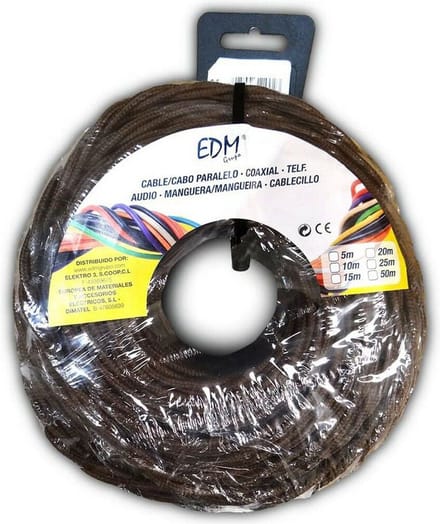 Kabel EDM 2 x 1 mm Bruin 5 m