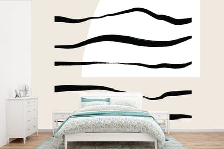 Behang - Fotobehang Abstract - Lijn - Pastel - Breedte 330 cm x hoogte 220 cm