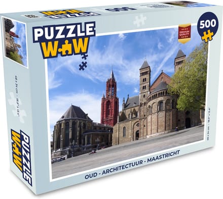 Puzzel Oud - Architectuur - Maastricht - Legpuzzel - Puzzel 500 stukjes