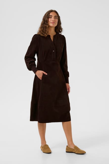 Jurk CUrhaena Casual fit brown