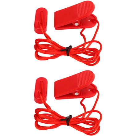 Lot de 2 clés de sécurité universelles pour tapis de course, aimant de remplacement universel pour tapis de course red