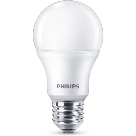 Philips E27 LED lamp A60 8W 2.700K mat 6/pak