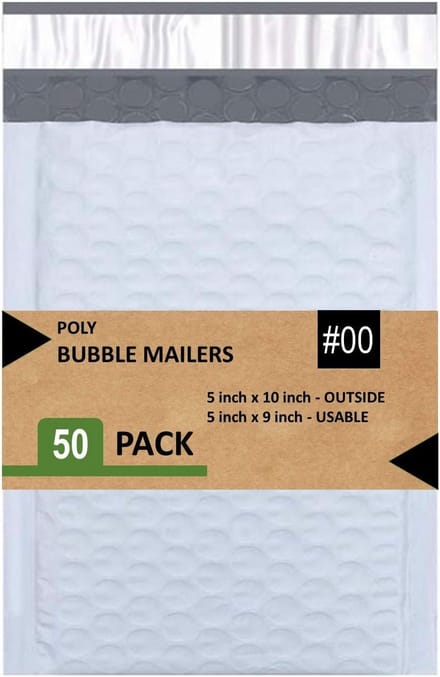 Poly Bubble Mailers 5x10 inch - Veilige en Waterdichte Verzend Enveloppen voor Kleine Voorwerpen
