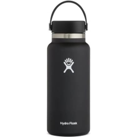 Hydro Flask Wide Mouth Flex Cap Drinkfles (946 ml) - Zwart