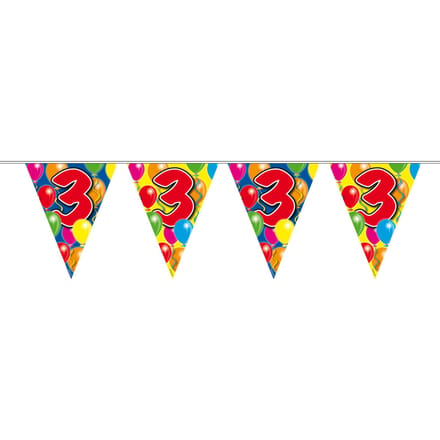 Folat - Vlaggenlijn 3 jaar Ballonnen (10 meter)