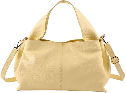 Giuliano lederen handtas Lyra - Dames - Made in Italy - Geel