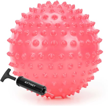 Actiget® Massage Bal - Triggerpoint Bal - Met Pomp - Massage - Massage Accessoires - Roze - 20 cm