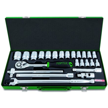 Dopsleutelset TOPTUL 1/2 24 stuks