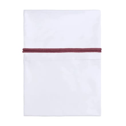 Baby's Only Wieglaken gebreide bies - Stone Red/Wit - 80x100 cm - 100% egyptisch katoen