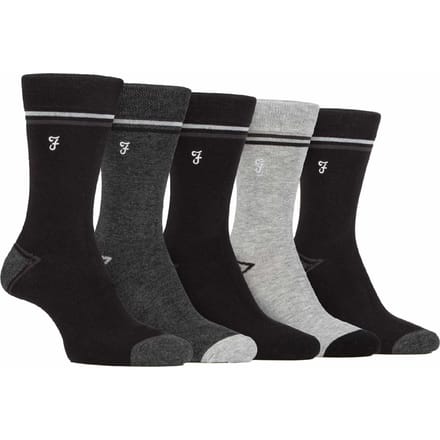 5-Pack Heren Bamboe Felgestreepte Patroon Sokken