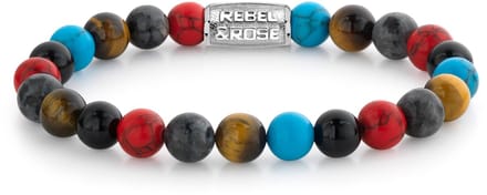 REBEL & ROSE Stones Only Red Hot Summer - 8mm RR-80083-S-17.5 cm