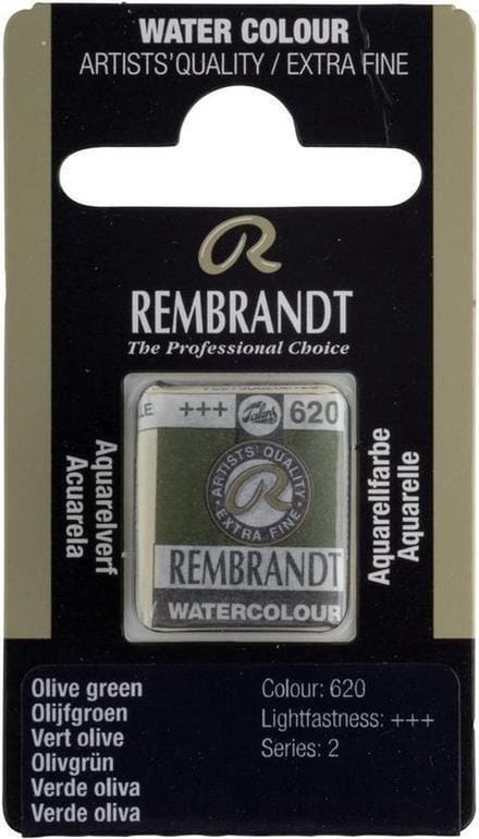 Rembrandt water colour napje Olive Green (620)