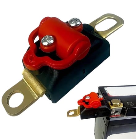 Accu Uitschakeltool - Batterij Isolator - Voorkomen Acculeegloop - Messing Constructie - 12 Volt - Gewone stijl