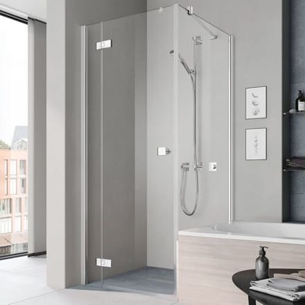 Kermi MENA partially framed, shortened side panel for swing door, 80 cm METVP08017VAK