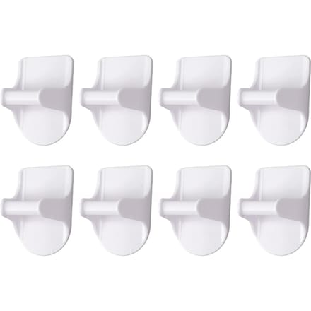 8 PCS Support de Bouteille Spray ABS Gain de Place Adhésif Fort Support de Bouteille Spray pour Placards de Maison white