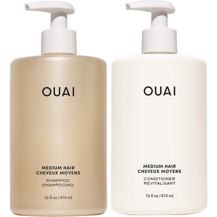 OUAI Medium Shampoo and Conditioner Jumbo Set