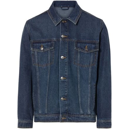 LIVERGY Heren spijkerjas (Blauw, S)