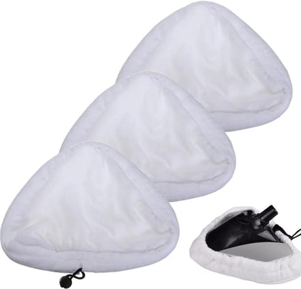 Inovra Plus - 3 wasbare stoffen hoezen voor stoomreinigers met handige accessoires