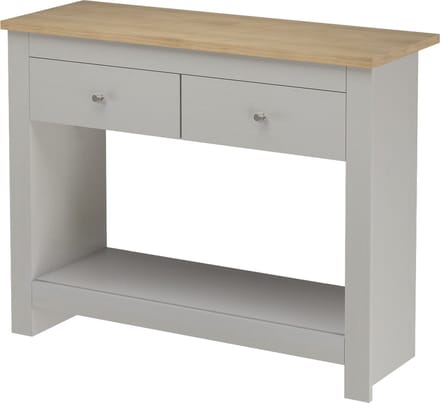 Emerald-Consoletafel - 2-laden - Eiken/Grijs