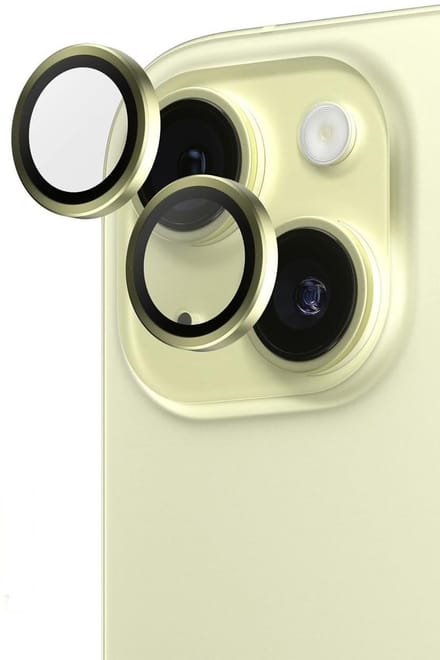 iPhone 15 / 15 Plus Camera Lens Screen Protector Geel - Screenprotector - Camera Protector iPhone 15