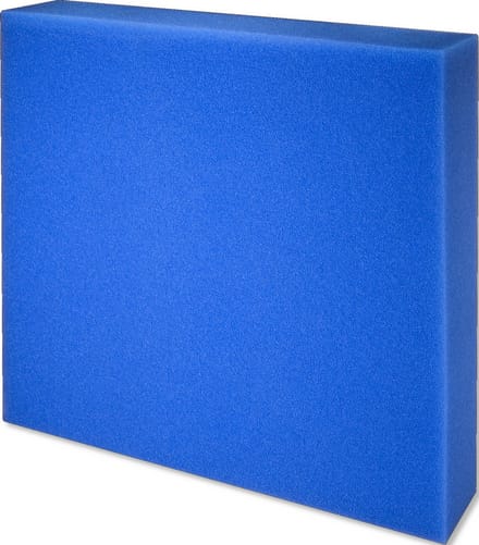 Filterschuim 50x50x5 cm - grof blauw