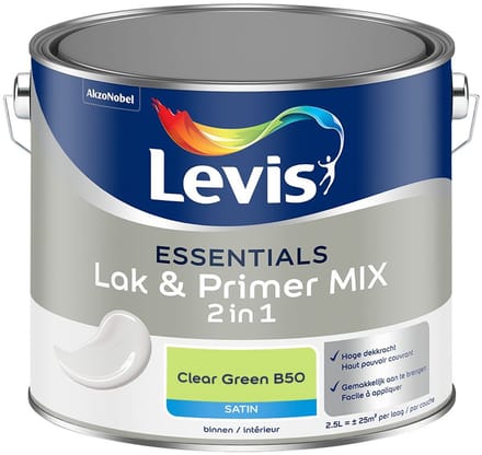 Levis - Essentials Lak & Primer Mix - Clear Green B50 - Mengverf - 2,5 L